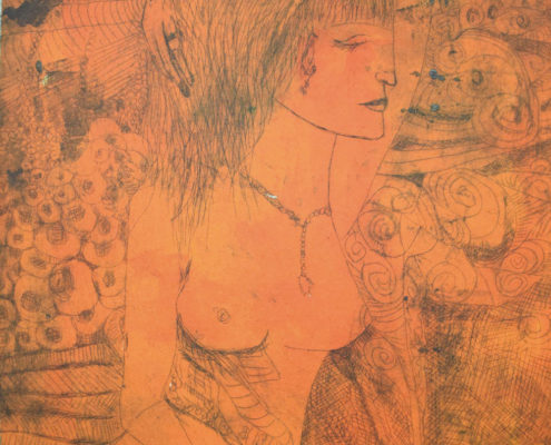 inesj.plauen, Eulalia, 2016, Radierung (2 Platten), 33 x 30 cm