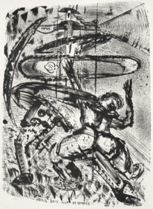 Sighard Gille, Herr, die Not ist groß, 2015, Lithografie, 31 x 42 cm