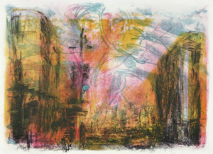 Christl Maria Göthner, Übergang, 2014, Lithografie, 30 x 41 cm