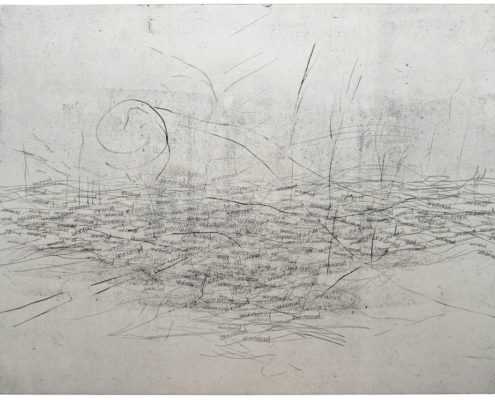 Ute Haring, Nirgendwo, 2015, Radierung (Hartgrund/Vernis mou), 59 x 79 cm