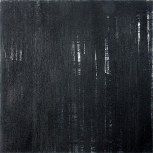 Karin Pietschmann, Wald, 2016, Kaltnadelradierung, 35 x 35 cm