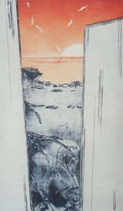 Constanze Zorn, Überfahrt, 2016, Radierung/Aquatinta, 49 x 28,5 cm