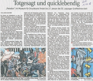 Rezension in der Leipziger Volkszeitung vom 1.12.2018