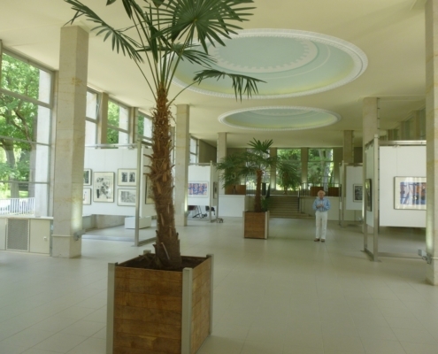 Aufbau der Ausstellung