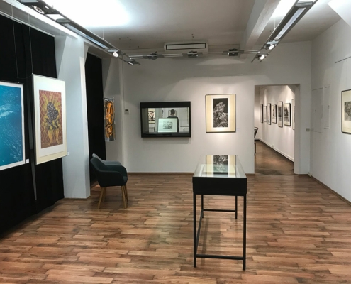 37. Grafikbörse – Blick in die Ausstellung im Museum für Druckkunst