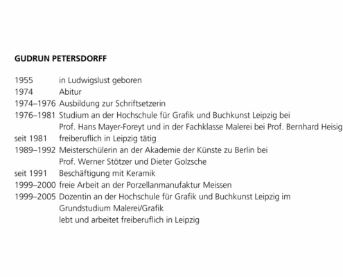 Gudrun Petersdorff – Biografie