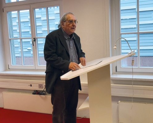 Neujahrsempfang der Leipziger Grafikbörse - Manfred Jendryschik liest Kurzgeschichten aus dem Alltag